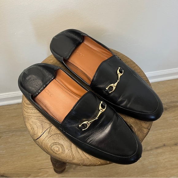 Coach Hayley Leather Loafers in Black Size 11 - Picture 5 of 9